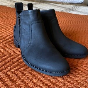 UGG waterproof leather black booties NO BOX